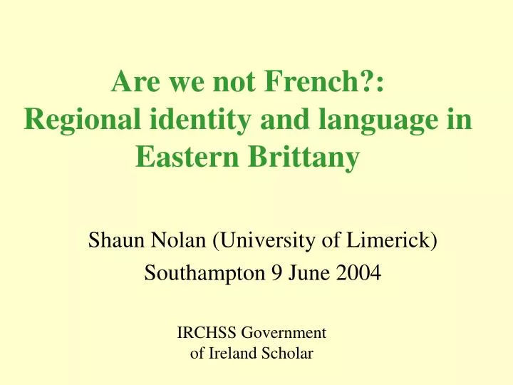 are we not french regional identity and language in eastern brittany