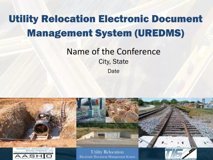 utility relocation electronic document management system uredms