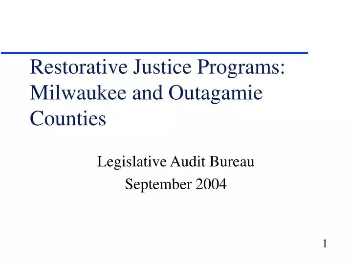 restorative justice programs milwaukee and outagamie counties