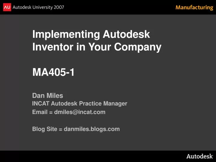 implementing autodesk inventor in your company ma405 1