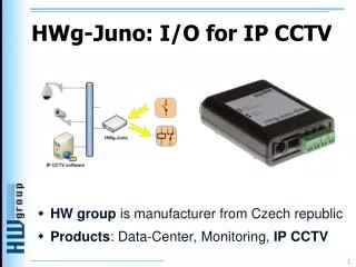 HW g-Juno: I/O for IP CCTV