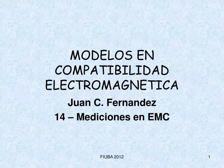 modelos en compatibilidad electromagnetica