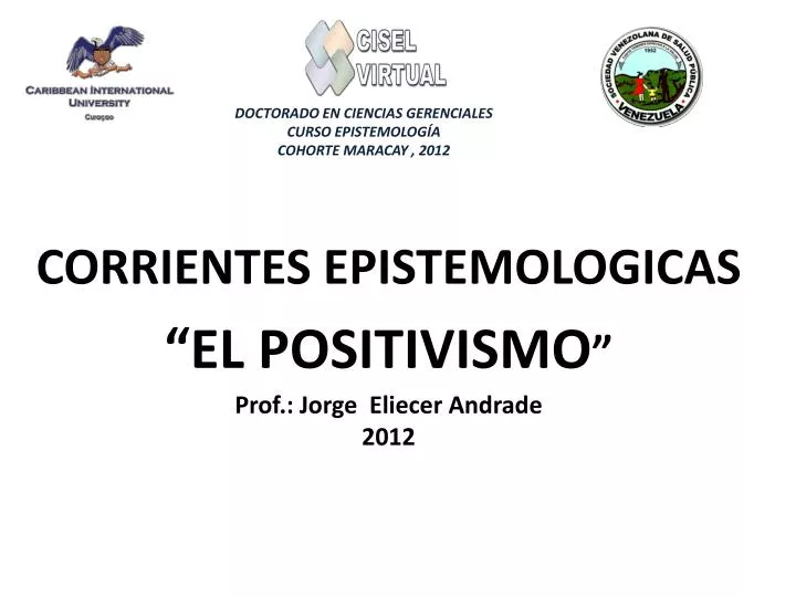 doctorado en ciencias gerenciales curso epistemolog a cohorte maracay 2012