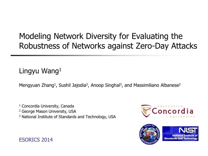 modeling network diversity for evaluating the robustness of networks against zero day attacks