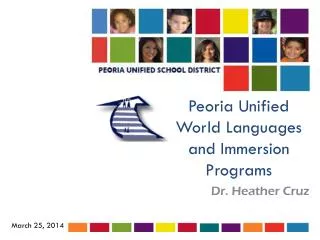 Peoria Unified World Languages and Immersion Programs