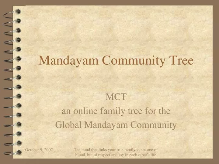mandayam community tree