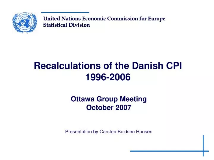 recalculations of the danish cpi 1996 2006