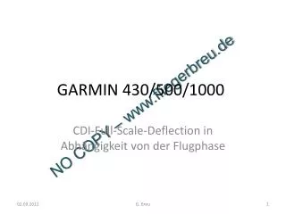 GARMIN 430/500/1000