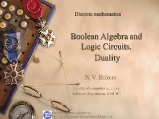 Boolean Algebra and Logic Circuits . Duality