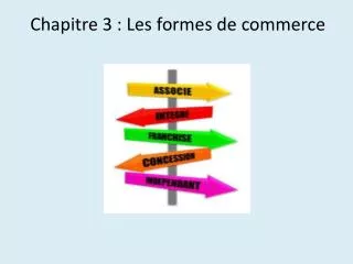 chapitre 3 les formes de commerce