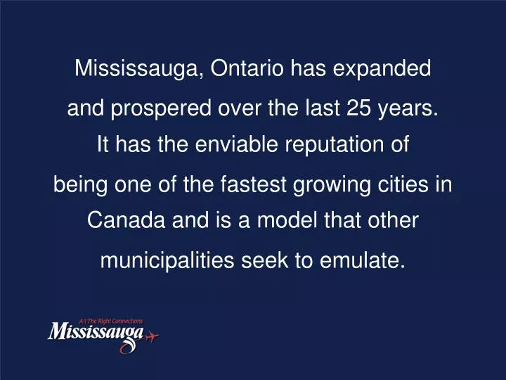 mississauga ontario has expanded