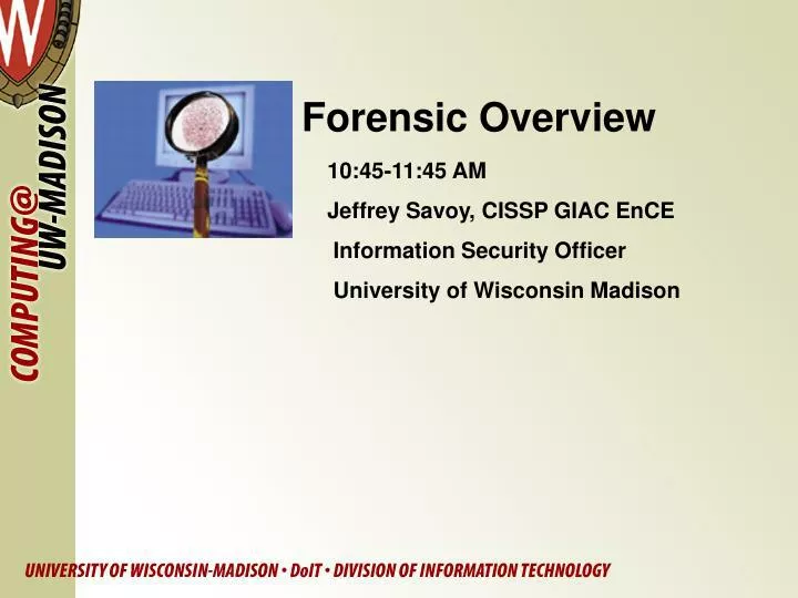 forensic overview