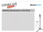 Mobility Maneuvers in the Dark - slide 1