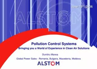 Pollution Control Systems Bringing you a World of Experience in Clean Air Solutions