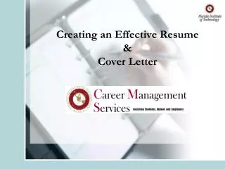 Creating an Effective Resume &amp; Cover Letter