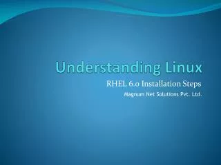 Understanding Linux