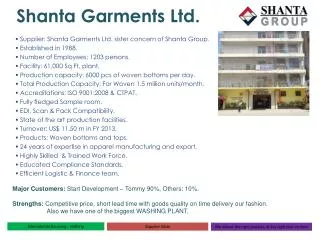 Shanta Garments Ltd.