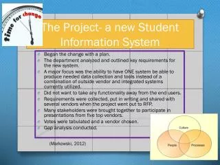 The Project- a new Student Information System