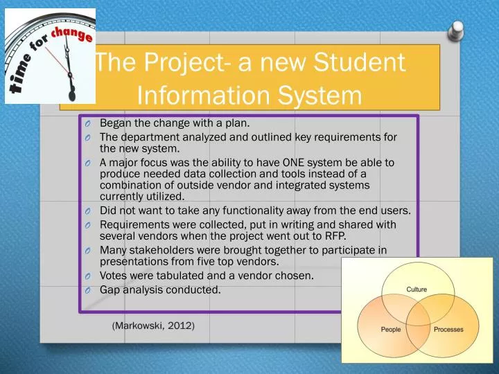 the project a new student information system