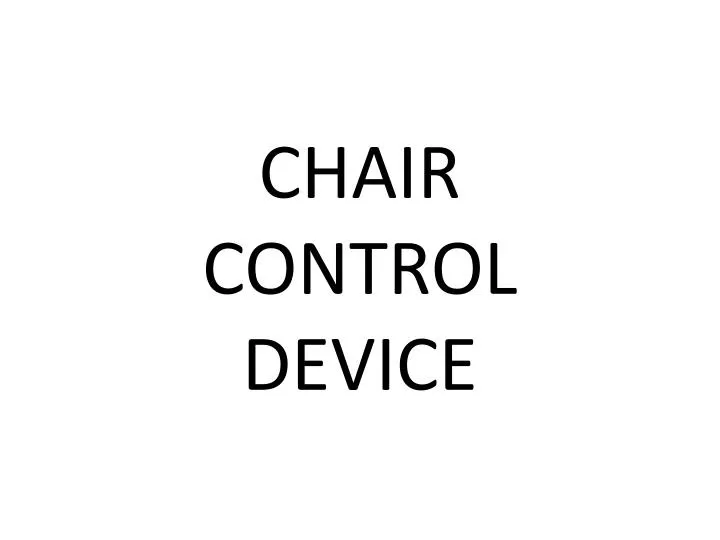 chair control device