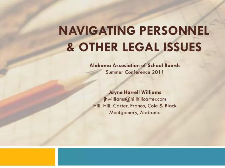 navigating personnel other legal issues