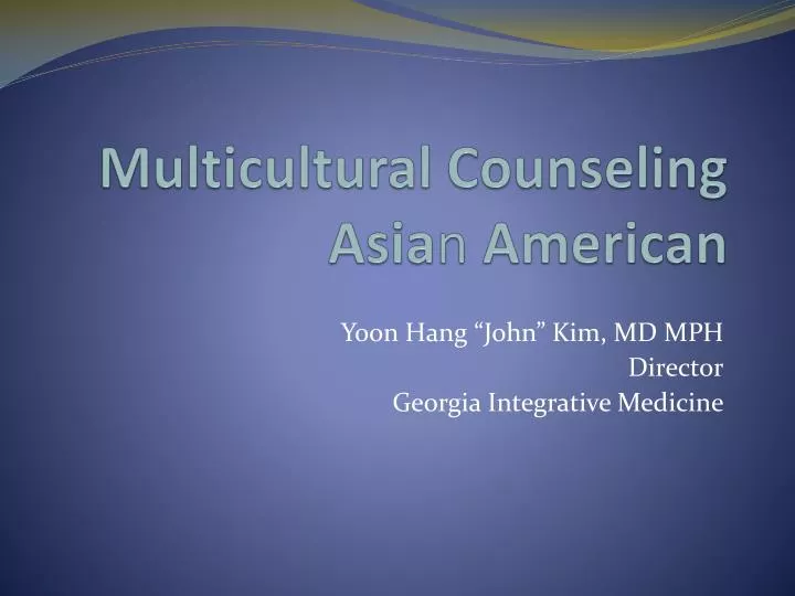 multicultural counseling asia n american