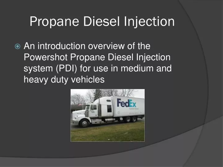 propane diesel injection