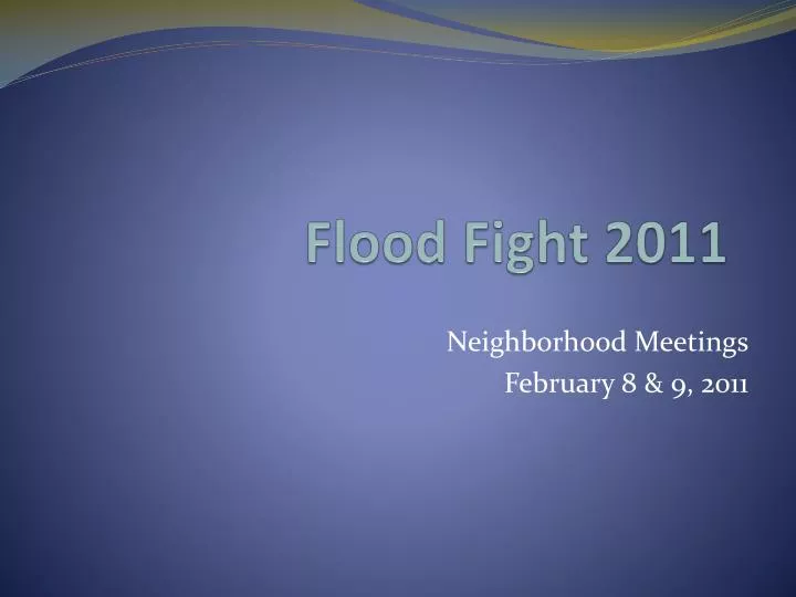 flood fight 2011