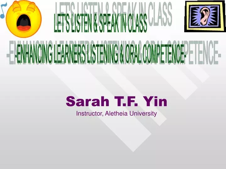 sarah t f yin instructor aletheia university