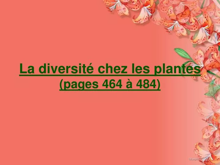 la diversit chez les plantes pages 464 484