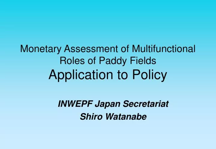 inwepf japan secretariat shiro watanabe