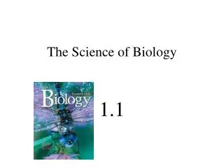 The Science of Biology