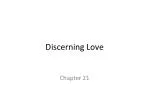 Discerning Love - slide 1