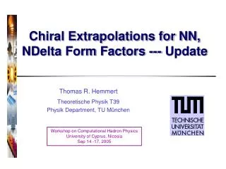 Chiral Extrapolations for NN, NDelta Form Factors --- Update