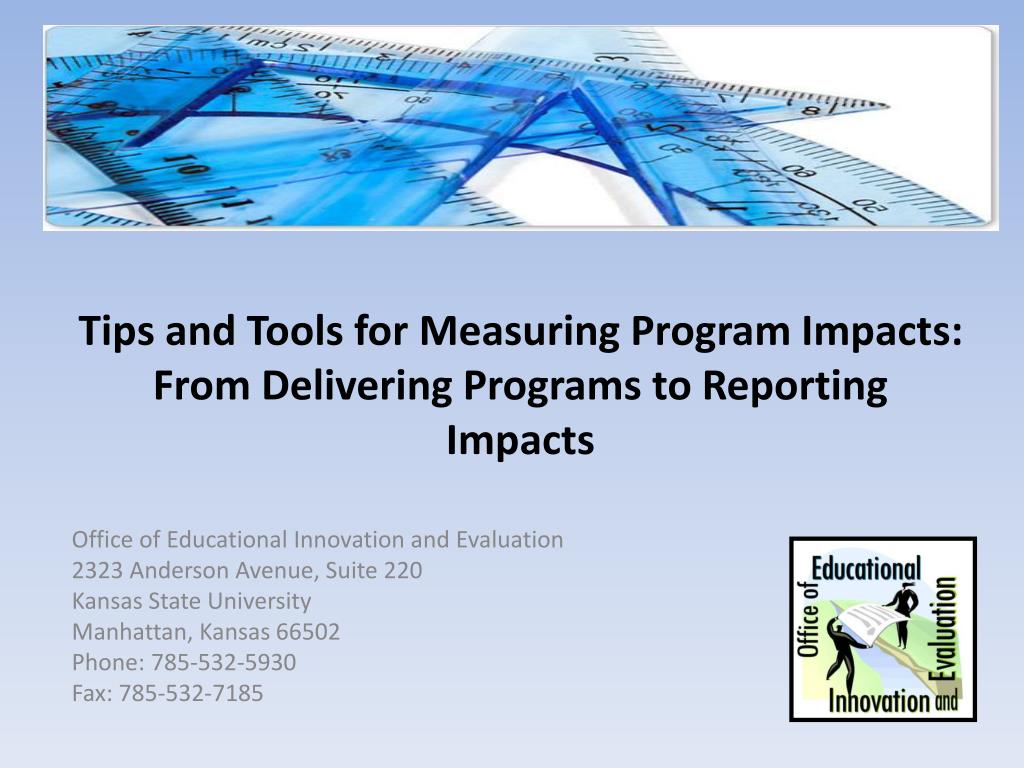 PPT - Effective Strategies for Measuring Program Impacts: A ...