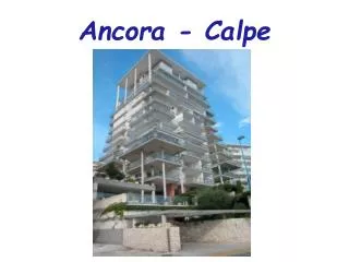 Ancora - Calpe