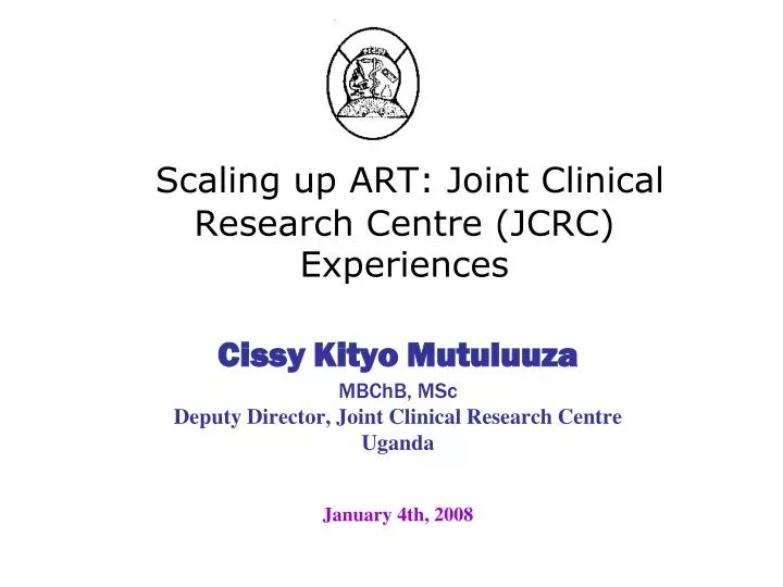 scaling up art joint clinical research centre jcrc experiences