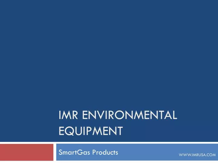 imr environmental equipment