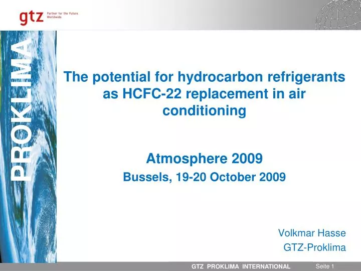 the potential for hydrocarbon refrigerants as hcfc 22 replacement in air conditioning