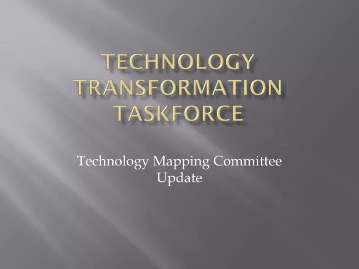 technology transformation taskforce