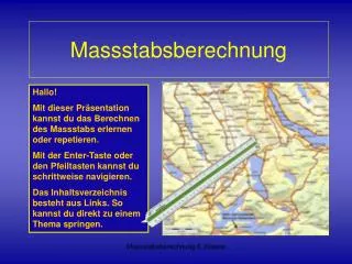 Massstabsberechnung