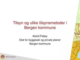 tilsyn og ulike tilsynsmetoder i bergen kommune