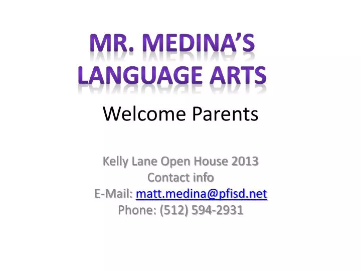 welcome parents