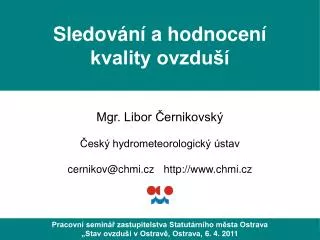 sledov n a hodnocen kvality ovzdu