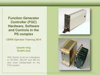 Function Generator Controller (FGC) Hardware, Software and Controls in the PS complex