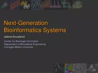 Next-Generation Bioinformatics Systems