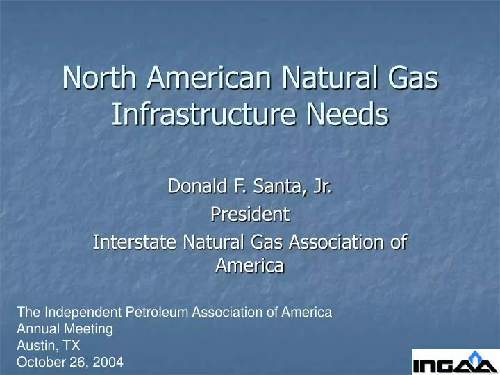 north american natural gas infrastructure needs