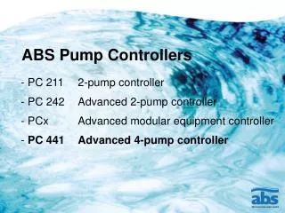 ABS Pump Controllers