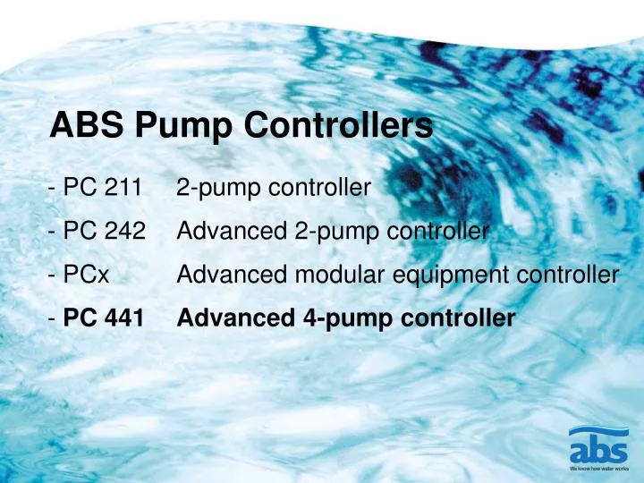 abs pump controllers