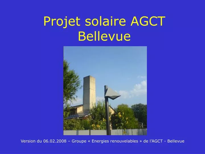 projet solaire agct bellevue